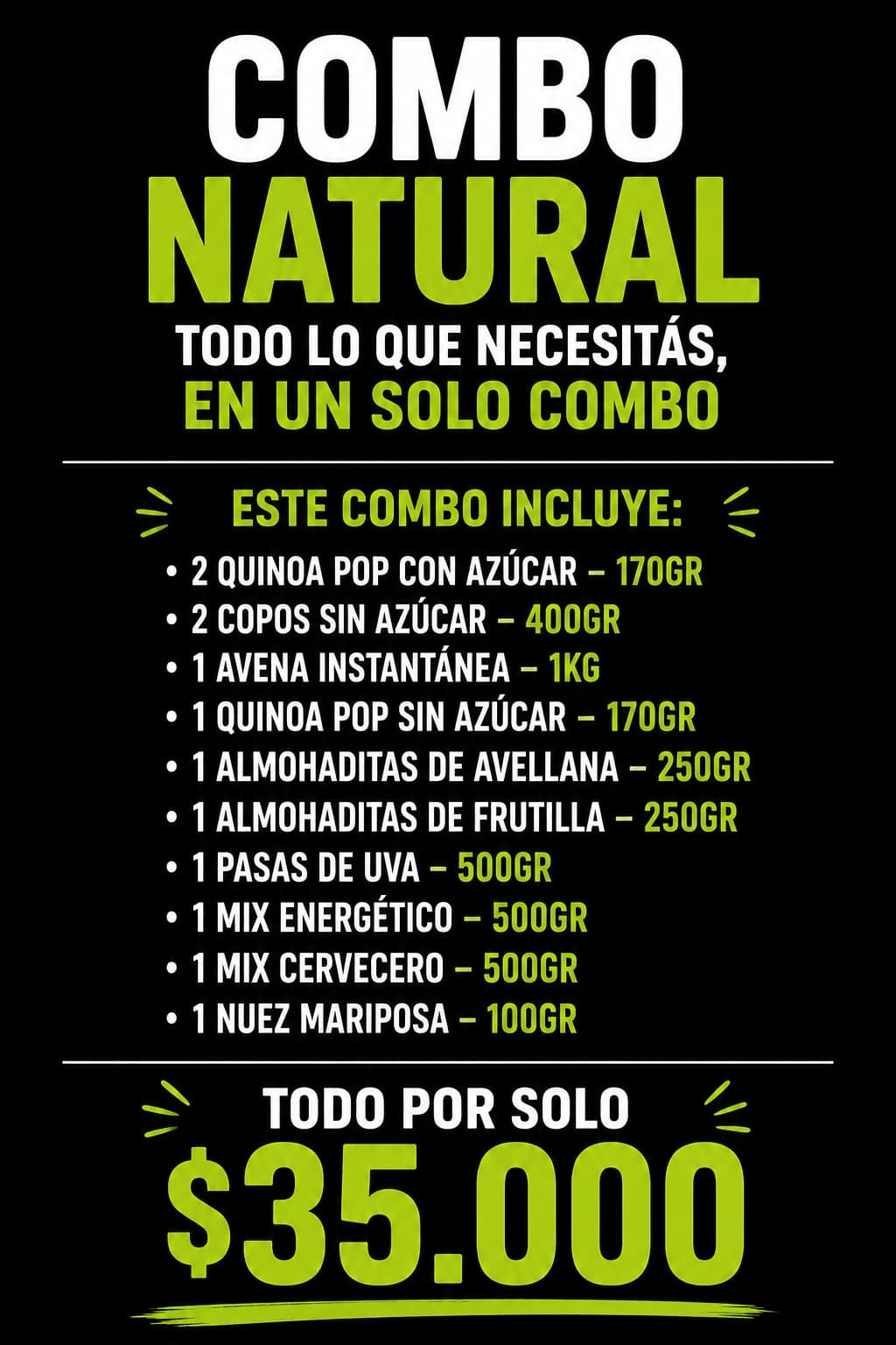 COMBO 1 EMPRENDEDOR (12 u.)