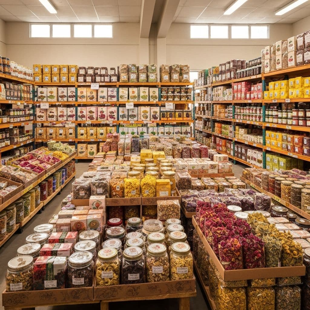 Almacén de productos naturales al por mayor